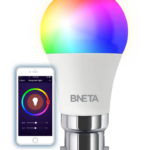 BNETA IoT Smart WiFi LED Bulb Plus 9W – Multi Coloured Bayonet (B22P)