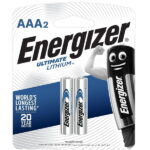 Energizer Lithium AAA  2 Pack