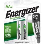 Energizer Rechargeble AA 2000mah 2 pack