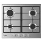 Candy 60cm 4 Burner Frontal Inox Gas Hob