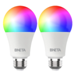 BNETA IoT Smart WiFi RGB& Warm/Cool white LED Bulb (E27) - 2 Pack