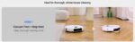Ezviz Robot vacuum cleaner moving across a hardwood floor while cleaning