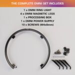 Omni consists of two main components: a state-of-the-art dartboard ring light and a powerful processing unit.