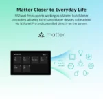 Sonoff NS-Panel Pro 120 smart home touchscreen control panel with built-in Zigbee hub for device automation and live camera monitoring