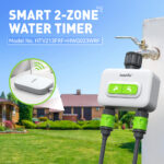 Rainpoint 2 zone irrigation in garden