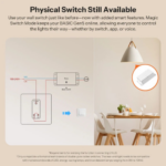 SONOFF BASIC Matter smart switch installed for controlling lights and appliances