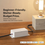 SONOFF BASIC Matter smart switch used for smart lighting and home automation