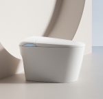 E-Leaf E5E intelligent toilet side view closed lid modern design