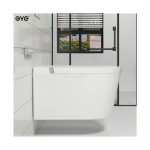 wall hung intelligent toilet installed floating bathroom modern