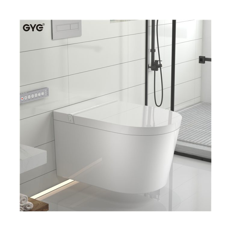 wall hung toilet 944 side view floating smart toilet design