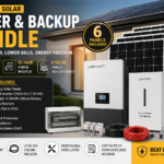 14.34kWh Solar Bundle | 6 Panels + Dyness + Luxpower