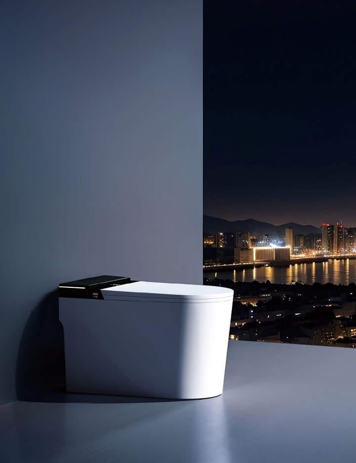 Intelligent Toilet G7 modern bathroom night view smart toilet