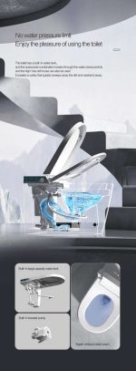 SmartSense 963E CE intelligent toilet built-in water tank pressure system