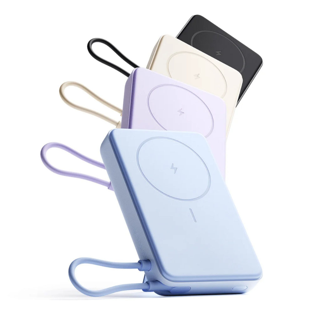 Xiaomi Magnetic Power Bank 10000mAh with Built-in Stand11 Xiaomi Magnetic Power Bank featuring integrated USB-C charging cable