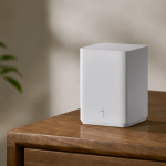Compact Xiaomi Outdoor Camera Base Station in white