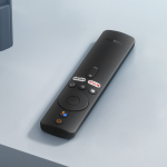 Voice control button on Xiaomi Mi Box S remote