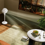 Xiaomi Smart Standing Air Circulation Fan in a modern living room