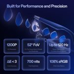 XREAL 1S AR glasses featuring a 1200p Sony Micro-OLED display