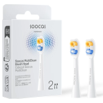 Soocas NEOS II Replacement Brush Heads 2-Pack | Pearl White & Dark Viole - Image 2