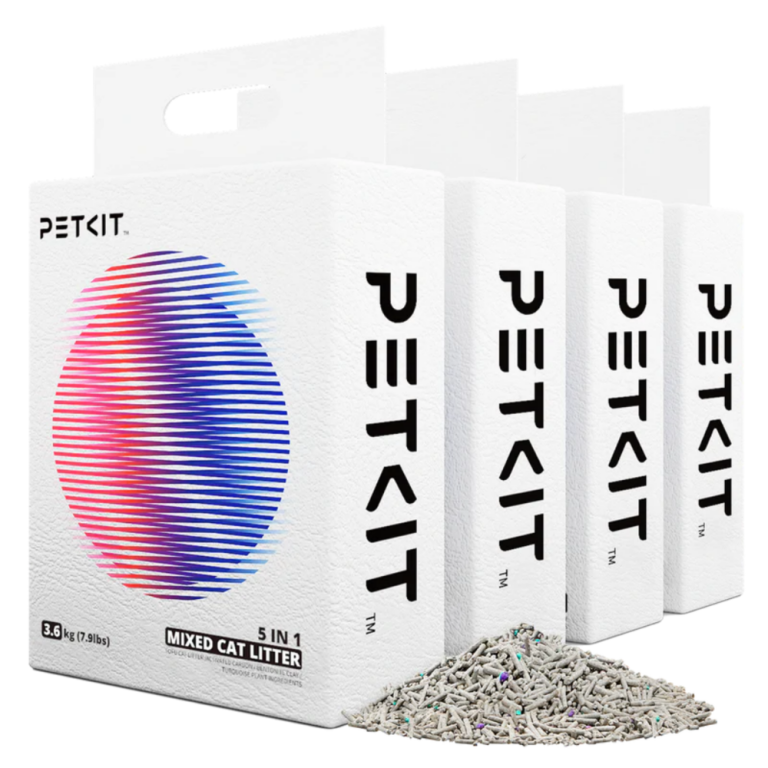 PETKIT 5-in-1 mixed cat litter 4-pack with natural tofu and bentonite litter blend