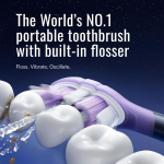 Soocas NEOS II 2-in-1 Electric Toothbrush with Water Flosser – Pearl White & Dark Violet (EU) - Image 12