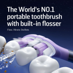 Soocas NEOS II Ultra 3-in-1 Electric Toothbrush with Water Flosser – Champagne Gold & Midnight Blue - Image 14