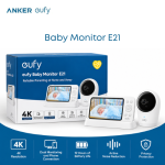 eufy Baby Monitor E21 4K UHD | Smart Baby Camera with 5-Inch Display, Night Vision & App Monitoring