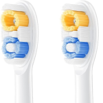 Soocas NEOS II replacement electric toothbrush brush heads in Pearl White and Dark Violet