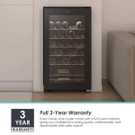 Candy DiVino 33-Bottle Monozone Wine Cooler with 5 Steel Wire Shelves - Image 8