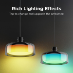 Govee RGBICWW pendant light with adjustable warm and cool white light