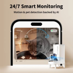 PETKIT YUMSHARE Solo 2 smart pet feeder with sealed 3L dry food hopper