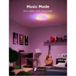 Govee Smart LED Ceiling Light Pro creating colourful music-sync lighting effects