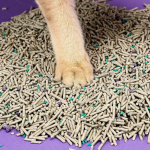 PETKIT 5-in-1 natural tofu and bentonite mixed cat litter supplied in a four-pack