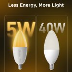Govee Smart E14 RGBWW Dimmable LED Light Bulbs – Multicolour Smart Lighting - Image 6