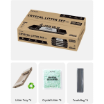 PETKIT Crystal Cat Litter Green Version – Odour Control, 4 Pack - Image 8