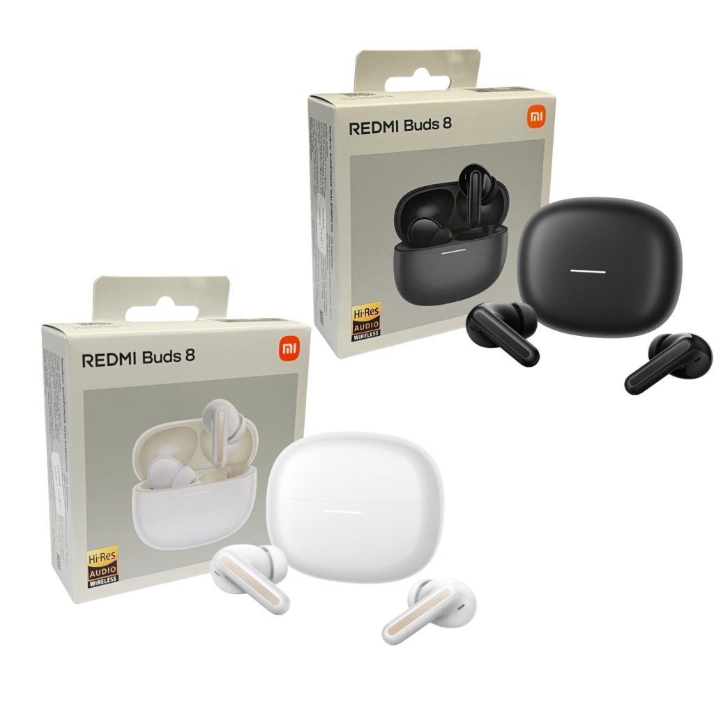 Xiaomi Buds 8 wireless earbuds in Black and White