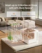 eufy S1 Pro Baby Bottle Washer & Steriliser | Automatic Baby Bottle Cleaning System - Image 8