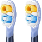 Soocas NEOS II replacement electric toothbrush brush heads in Pearl White and Dark Violet