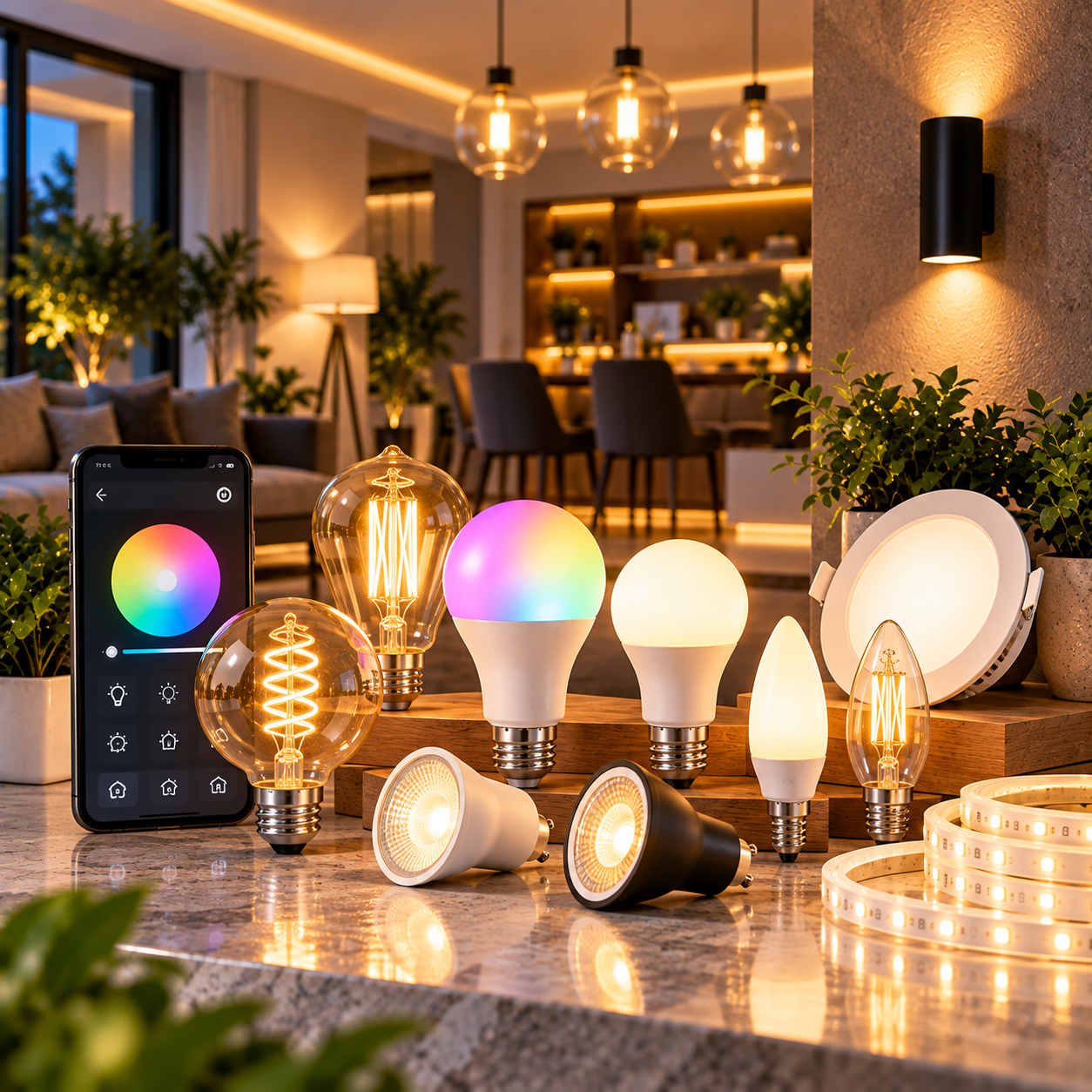 Smart bulbs, WiFi light bulbs and colour-changing LED bulbs at mUther South Africa