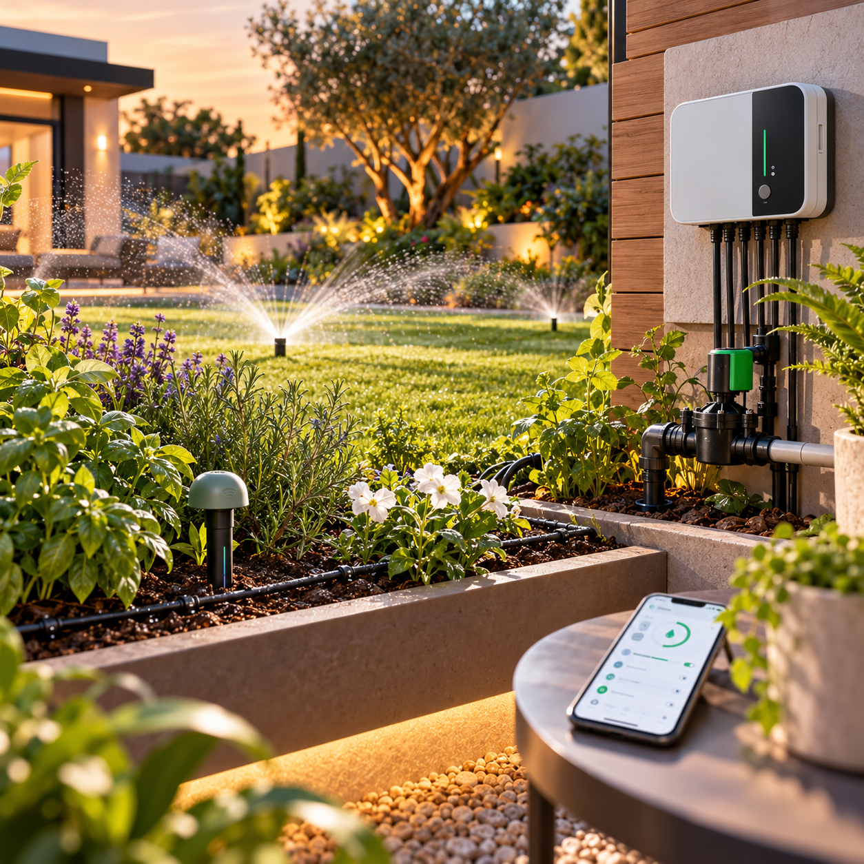 Smart garden technology, irrigation systems and automated watering at mUther South Africa Image Caption