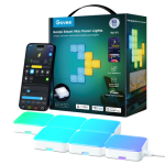 Govee Smart Mini Panel Lights | RGBIC Modular Smart LED Wall Lighting Starter Kit