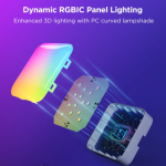 Govee Smart Mini Panel Lights | RGBIC Modular Smart LED Wall Lighting Starter Kit - Image 5
