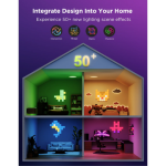 Govee Smart Mini Panel Lights Extension Kit | 6 RGBIC LED Panels - Image 6