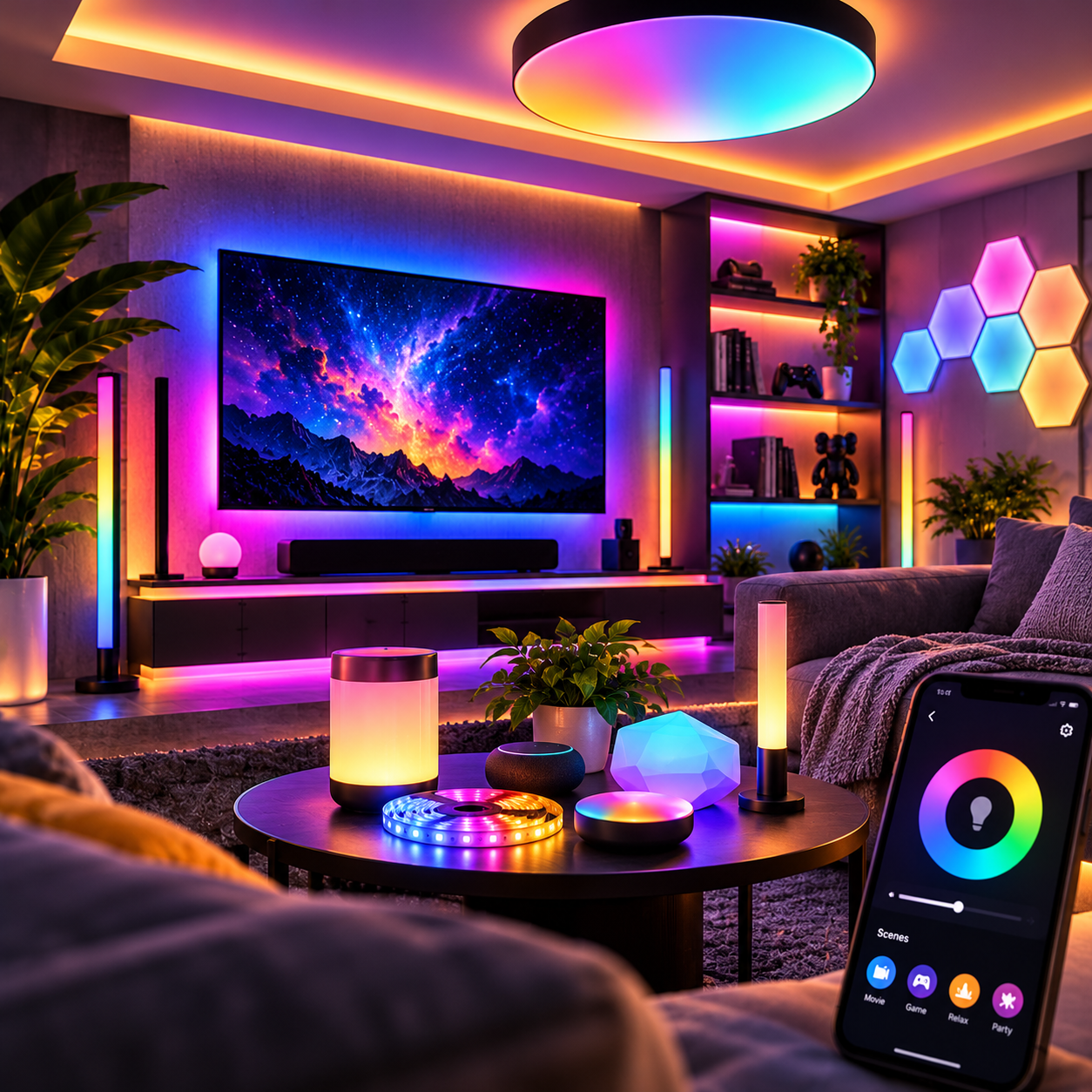 Smart multimedia lighting, RGB TV backlights, LED light bars and entertainment lighting at mUther South Africa