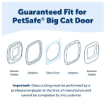 PetSafe® Big Cat Flap Glass Installation Adaptor - Image 2