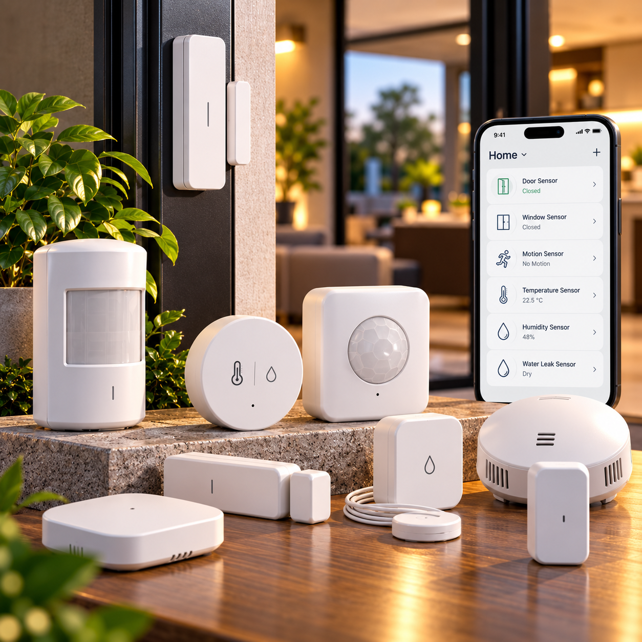 Smart home sensors, Zigbee motion sensors, temperature sensors and WiFi monitoring devices at mUther South Africa