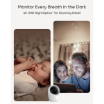 eufy Baby Monitor E21 4K UHD | Smart Baby Camera with 5-Inch Display, Night Vision & App Monitoring - Image 3