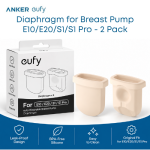 eufy Breast Pump Replacement Diaphragm (2-Pack) | E10, E20, S1 & S1 Pro
