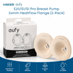 eufy Heating Breast Pump Flange 24mm | HeatFlow Replacement Flanges (2-Pack)