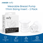 eufy Original 17mm Breast Pump Sizing Inserts (2-Pack) | E10, E20, S1 & S1 Pro